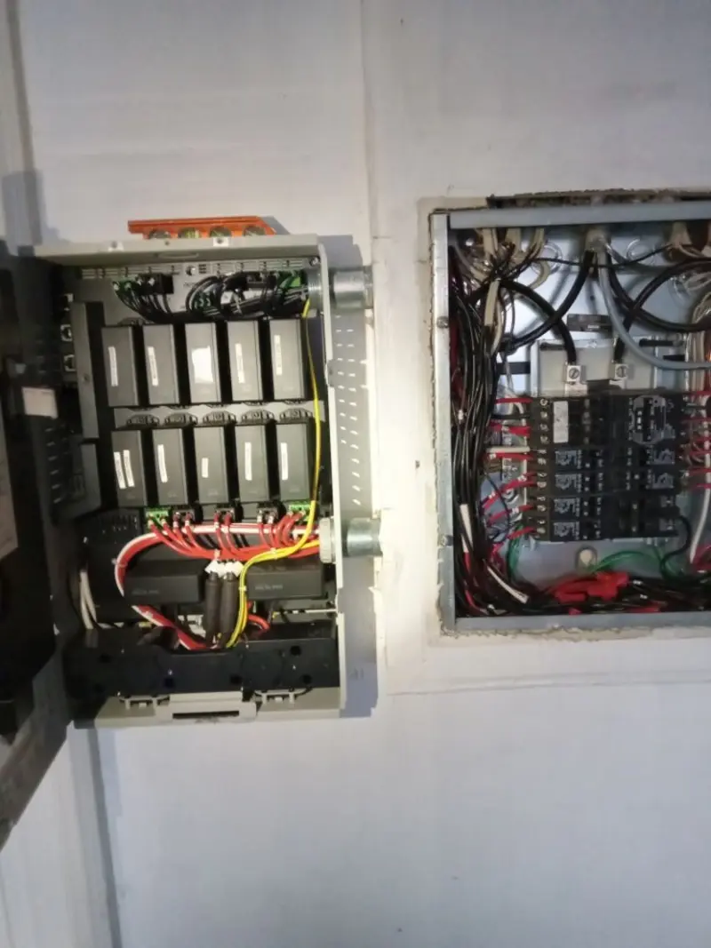 Electrical panel upgrade completed for Security Camera Wiring in Golden Beach